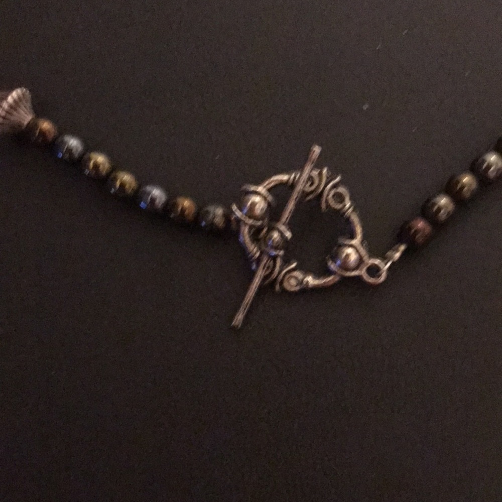 Gorgeous Abalone & Agate Necklace - Picture 2 of 3